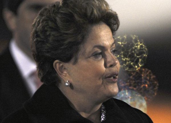 Prezydent Brazylii Dilma Rousseff na motocyklu