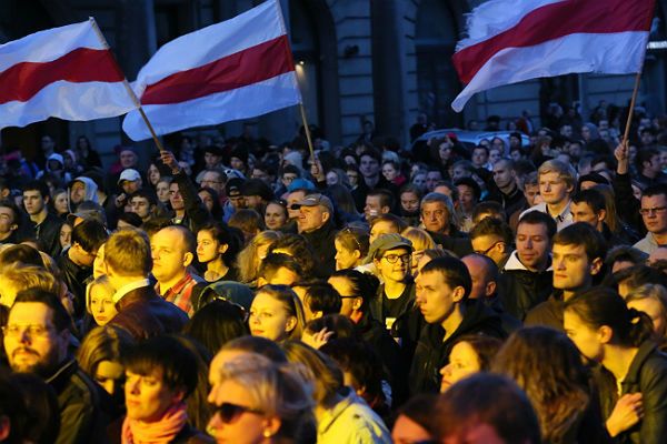 Koncert "Solidarni z Białorusią" w Warszawie