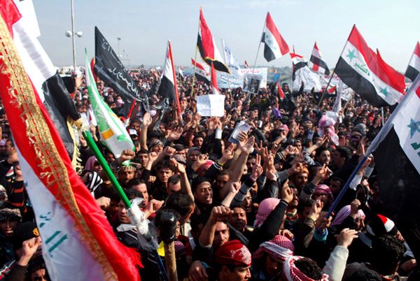 Protesty przeciwko rządowi premiera Nuriego al-Malikiego w Iraku