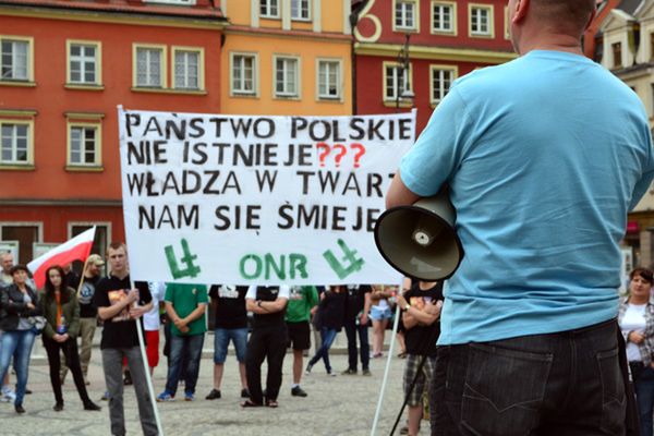 Narodowcy protestowali przeciwko polityce Tuska