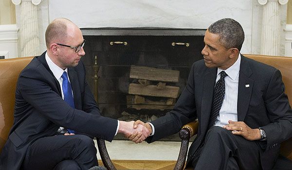 Barack Obama przyjął premiera Ukrainy Arsenija Jaceniuka w Białym Domu