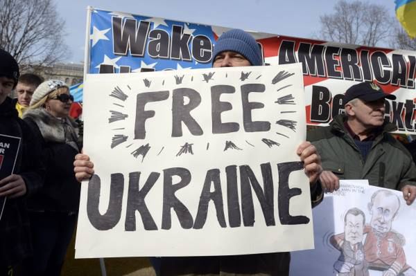 Demonstracja diaspory ukraińskiej przed Białym Domem