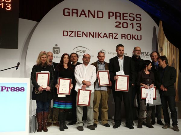Rozdano nagrody Grand Press - Dziennikarzem Roku 2013 Mariusz Szczygieł