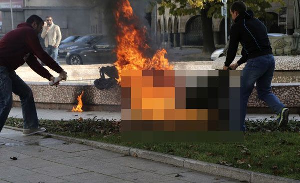 38-letnia kobieta podpaliła się przed siedzibą bułgarskiego prezydenta