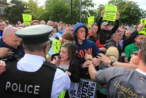 Demonstranci zablokowali trasę sztafety olimpijskiej w Irlandii Płn.
