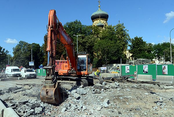 Budowa II linii metra - plac Wileński zamknięty