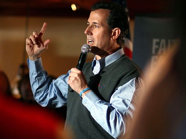 Religijna prawica poparła Ricka Santoruma