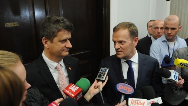 Janusz Palikot i Donald Tusk