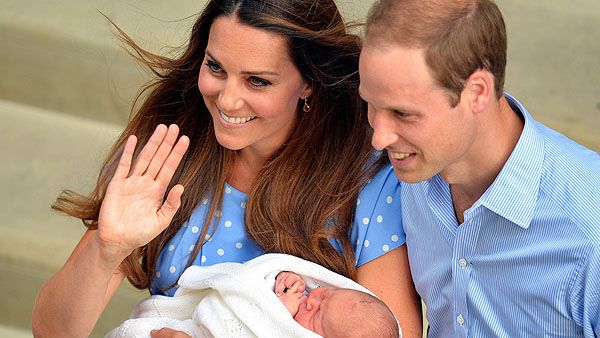 Księżna Kate, książę William i George