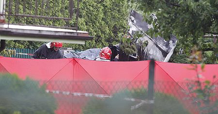 Wypadek awionetki w Bielsku-Białej
