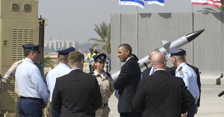 Atak rakietowy na Izrael w czasie wizyty prezydenta USA Baracka Obamy