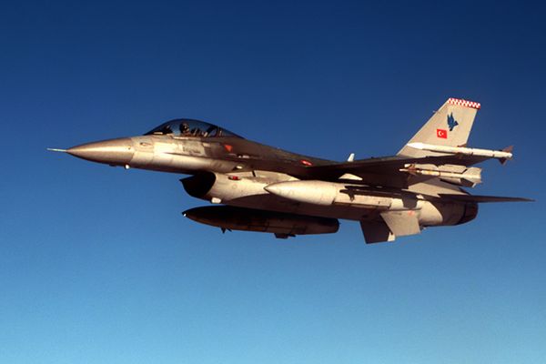 F-16 należący do Tureckich Sił Powietrznych