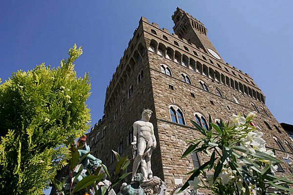 We florenckim Palazzo Vecchio badacz znalazł ślady farby