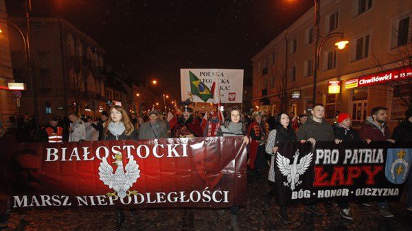 Białostocki Marsz Niepodległości przeszedł ulicami miasta