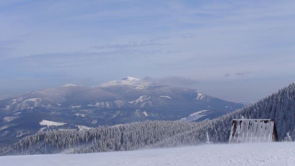 Babia Góra - widok z Hali Miziowej