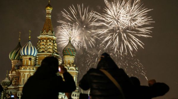 Powitanie Nowego Roku na Placu Czerwonym