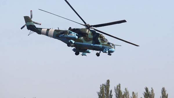 Ukraiński śmigłowiec szturmowy Mi-24