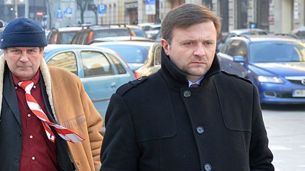 Mateusz Piskorski (z prawej)