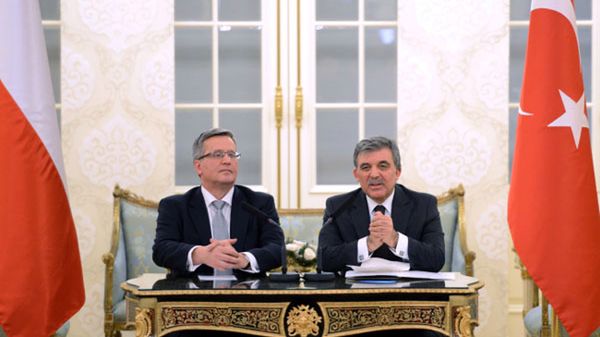 Prezydent RP Bronisław Komorowski i prezydent Turcji Abdullah Gul
