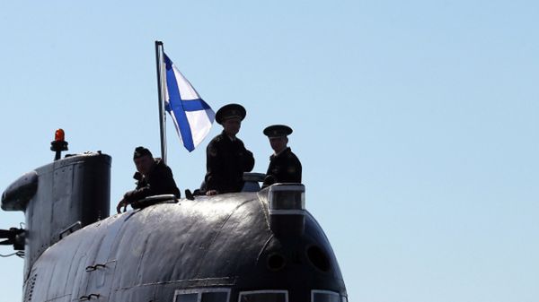 Rosyjscy marynarze na okręcie "Zaporoże"