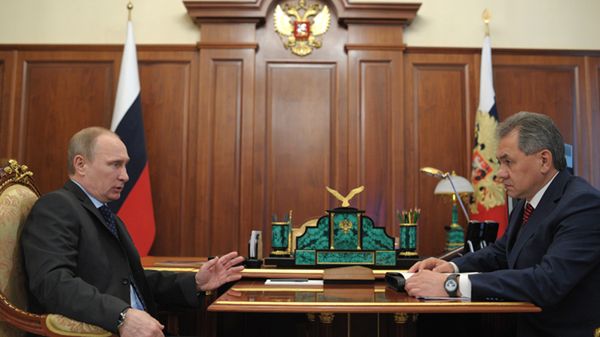 Władimir Putin i Siergiej Szojgu