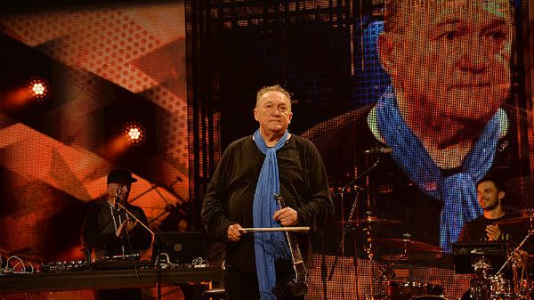 Warszawa 12.09.2013. Michał Urbaniak podczas koncertu