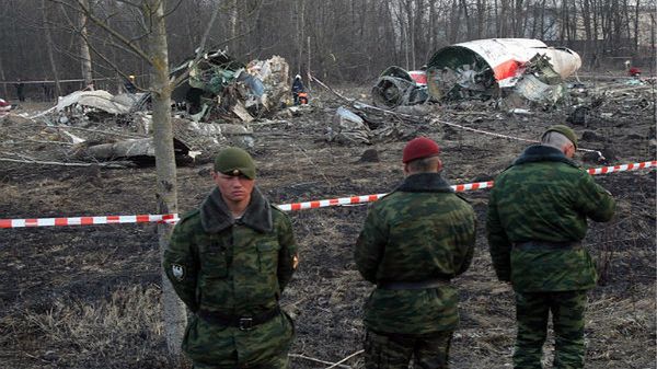 Wrak samolotu pod Smoleńskiem