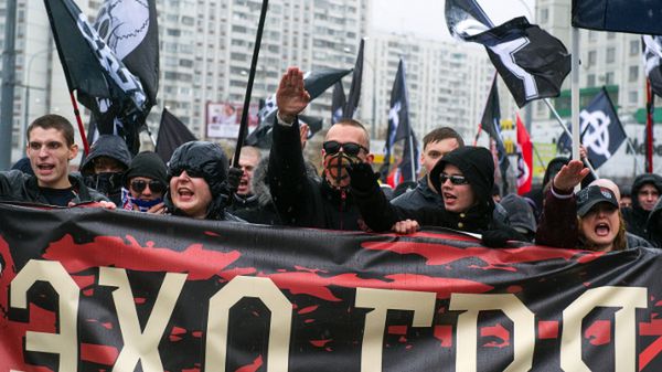 Marsz rosyjskich nacjonalistów w Moskwie