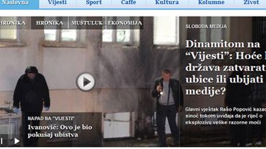 Internetowe wydanie gazety informuje o zamachu