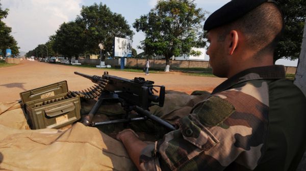 Francuski żołnierz w Republice Środkowoafrykańskiej