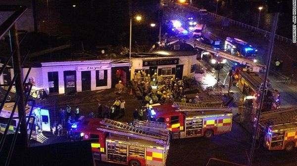 Miejsce wypadku w Glasgow