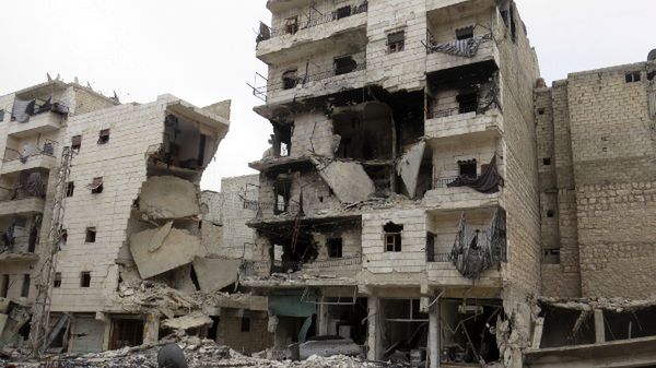Wojenne zniszczenia w Aleppo