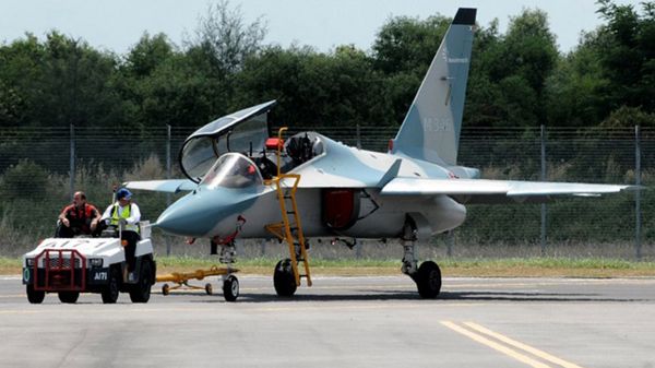 Aermacchi M-346 na pokazie w Singapurze