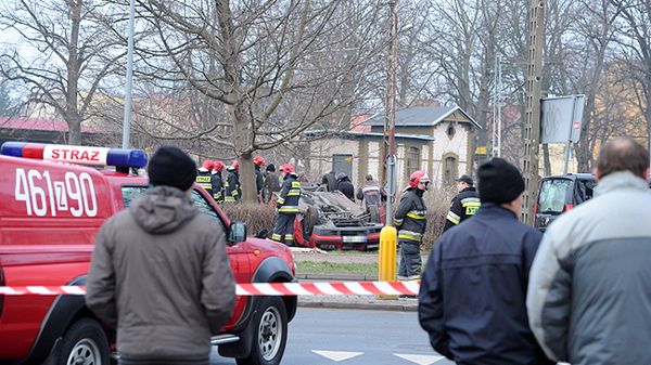 Miejsce tragicznego wypadku w Kamieniu Pomorskim