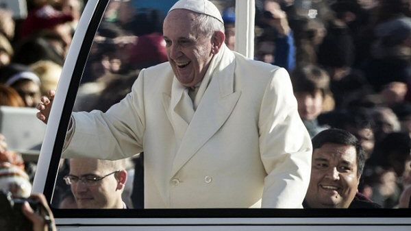 Papież Franciszek i ksiądz Fabian Baez