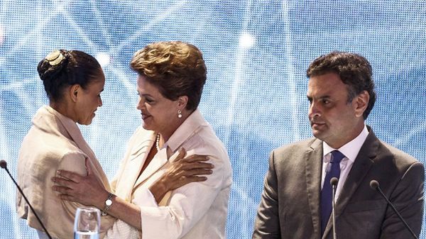 Marina Silva, Dilma Rousseff i Aecio Neves