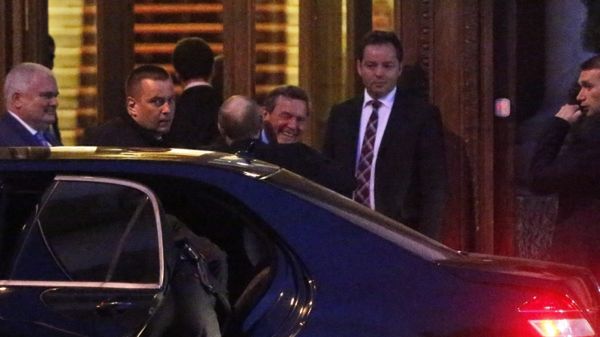 Władimir Putin i Gerhard Schroeder