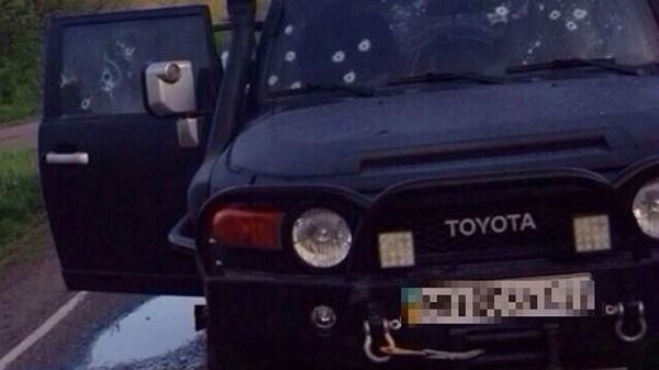 Jeden z samochodów, którym podróżowała zastrzelona para