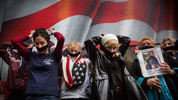 Protest bliskich ofiar z 11 września