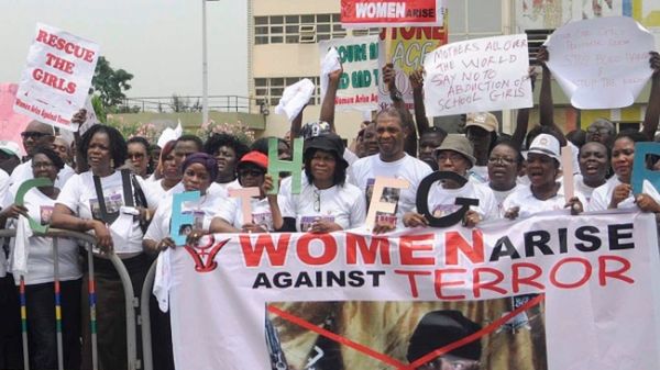 Protest przeciwko terroryzmowi w Nigerii