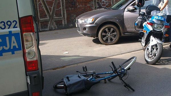 Miejsce tragicznego wypadku w Toruniu z udziałem rowerzysty