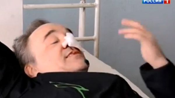 Kadr z nagrania stacji Rossija zamieszczony na YouTube