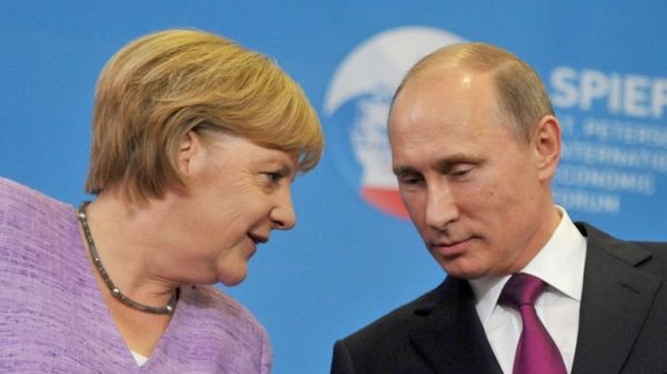 Angela Merkel i Władimir Putin