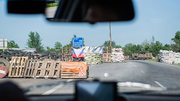 Punkt kontrolny separatystów