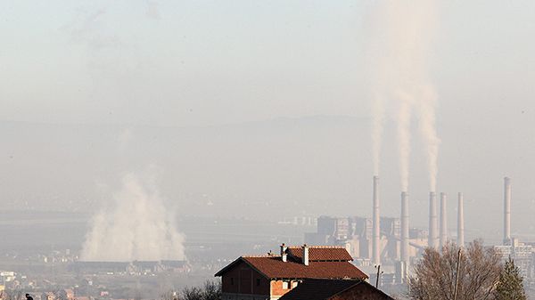 Miasto Obilić, w którym znajdują się elektrownie Kosowo A i Kosowo B