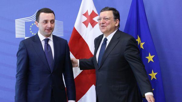 Irakli Garibaszwili i Jose Barroso