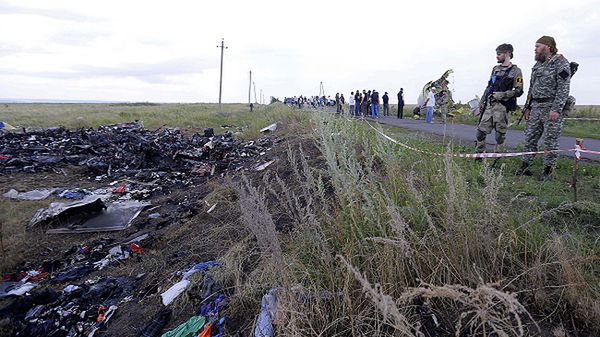 Miejsce katastrofy malezyjskiego samolotu