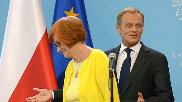 Prof. Małgorzata Fuszara i Donald Tusk