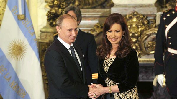 Władimir Putin i prezydent Aregntyny Cristina Fernandez de Kirchner