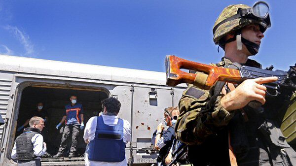 Pociąg z ciałami ofiar katastrofy boeinga 777